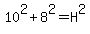 10%5E2%2B8%5E2=H%5E2