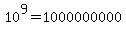 10%5E9+=+1000000000