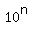 10%5En
