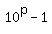 10%5Ep-1