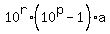 10%5Er%2A%2810%5Ep-1%29%2Aa