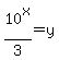 10%5Ex%2F+3=y