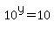 10%5Ey+=+10
