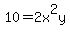 10+=+2x%5E2y