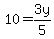 10+=+3y%2F5