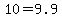 10+=+9.9