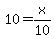 10+=+x%2F10