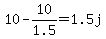 10-10%2F1.5=1.5j