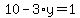 10-3%2Ay=1