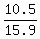 10.5%2F15.9