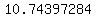 10.74397284