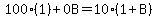 100%281%29%2B0B=10%281%2BB%29