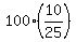 100%2810%2F25%29
