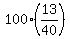 100%2813%2F40%29