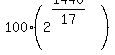 100%282%5E%281440%2F17%29%29