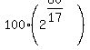 100%282%5E%2860%2F17%29%29