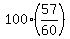 100%2857%2F60%29