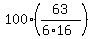 100%2863%2F%286%2A16%29%29