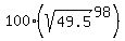 100%28sqrt%2849.5%29%5E98%29