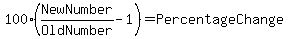 100%2A%28NewNumber%2FOldNumber-1%29=PercentageChange