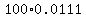 100%2A0.0111
