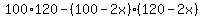 100%2A120-%28100-2x%29%28120-2x%29
