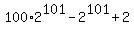 100%2A2%5E101-2%5E101%2B2