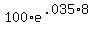 100%2Ae%5E%28.035%2A8%29