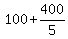 100%2B400%2F5