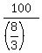 100%2F%28%288%2F3%29%29
