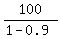 100%2F%281-0.9%29