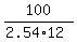 100%2F%282.54%2A12%29