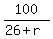 100%2F%2826%2Br%29