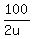 100%2F%282u%29