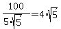 100%2F%285%2Asqrt%285%29%29+=+4%2Asqrt%285%29