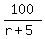 100%2F%28r%2B5%29