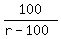 100%2F%28r-100%29