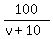100%2F%28v%2B10%29