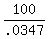 100%2F.0347