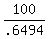 100%2F.6494