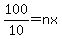 100%2F10=nx