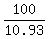 100%2F10.93
