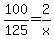 100%2F125=2%2Fx
