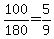 100%2F180=5%2F9