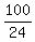 100%2F24