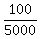 100%2F5000
