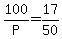 100%2FP=17%2F50