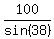 100%2Fsin%2838%29