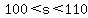 100%3Cs%3C110