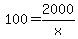 100=2000%2Fx